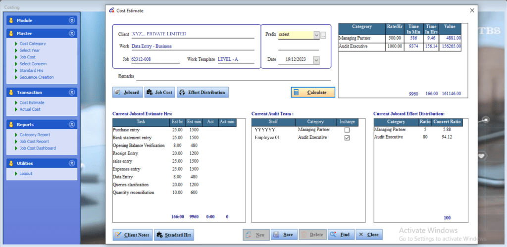 Cost Estimate