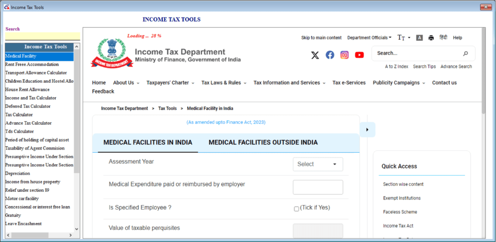 Income Tax Tools